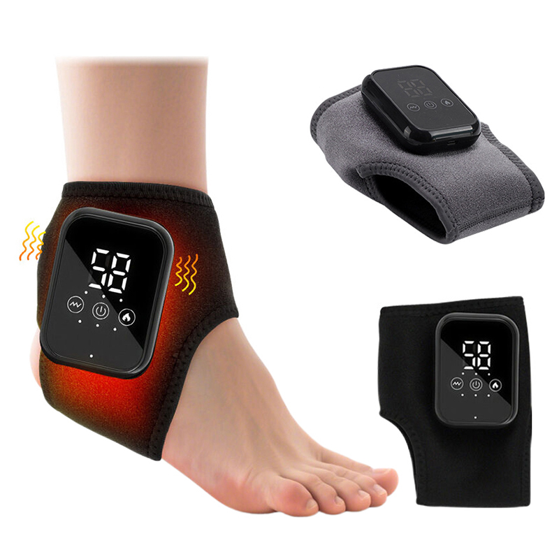 Ankle Brace Support - Foot Heat Massager Hot Compress Vibration