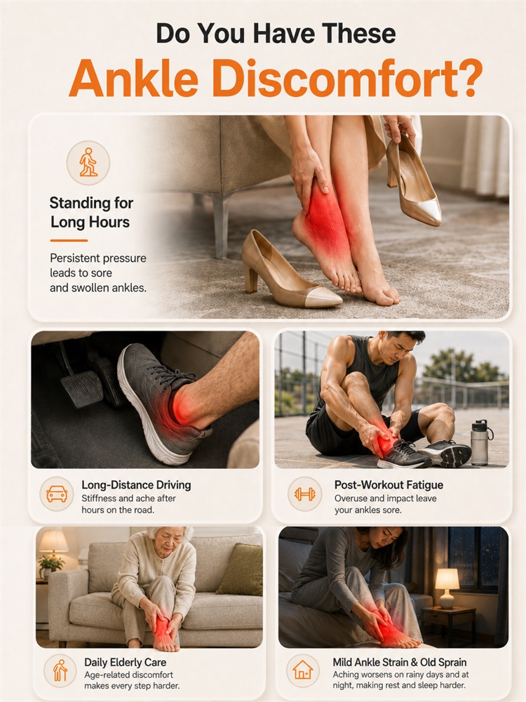 Electric Heat And Vibration An - огляд і ціна Ankle Brace Support