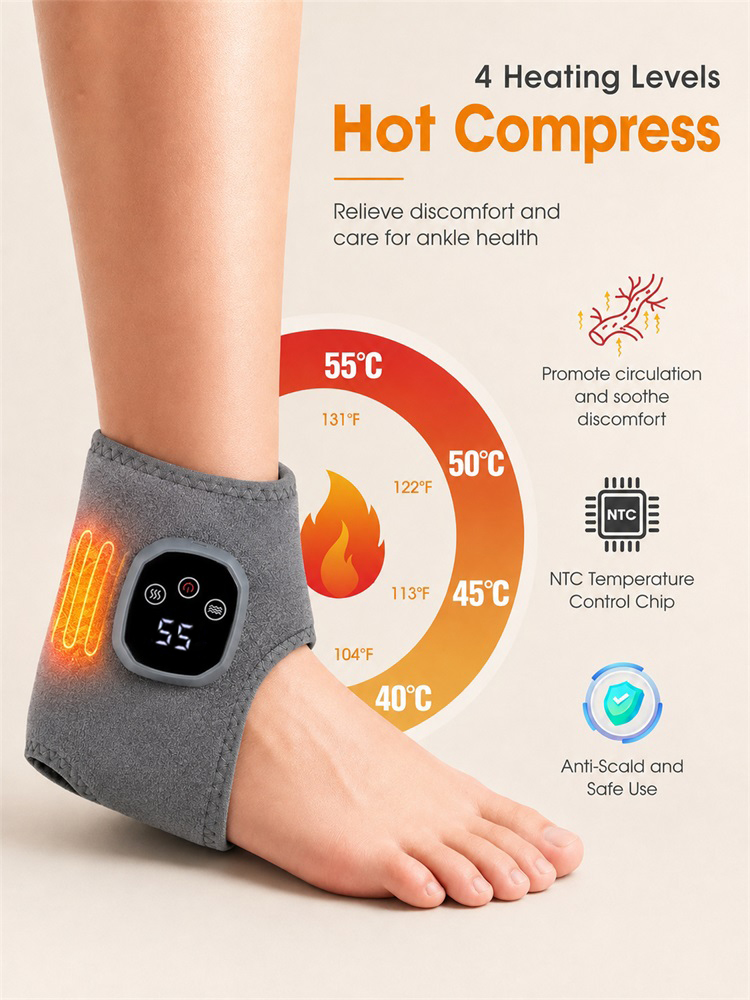 Electric Heat And Vibration An - огляд і ціна Ankle Brace Support