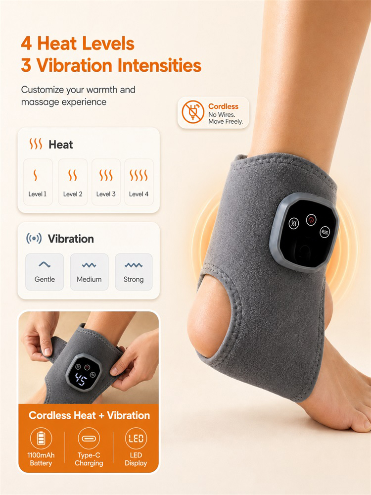 Electric Heat And Vibration An - огляд і ціна Ankle Brace Support
