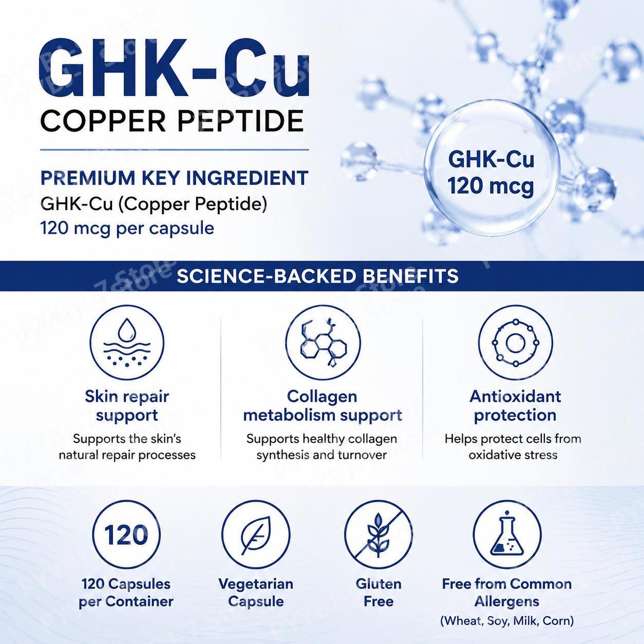 GHK-Cu Copper Peptide Suppleme - огляд і ціна Health Wellness & Psychology
