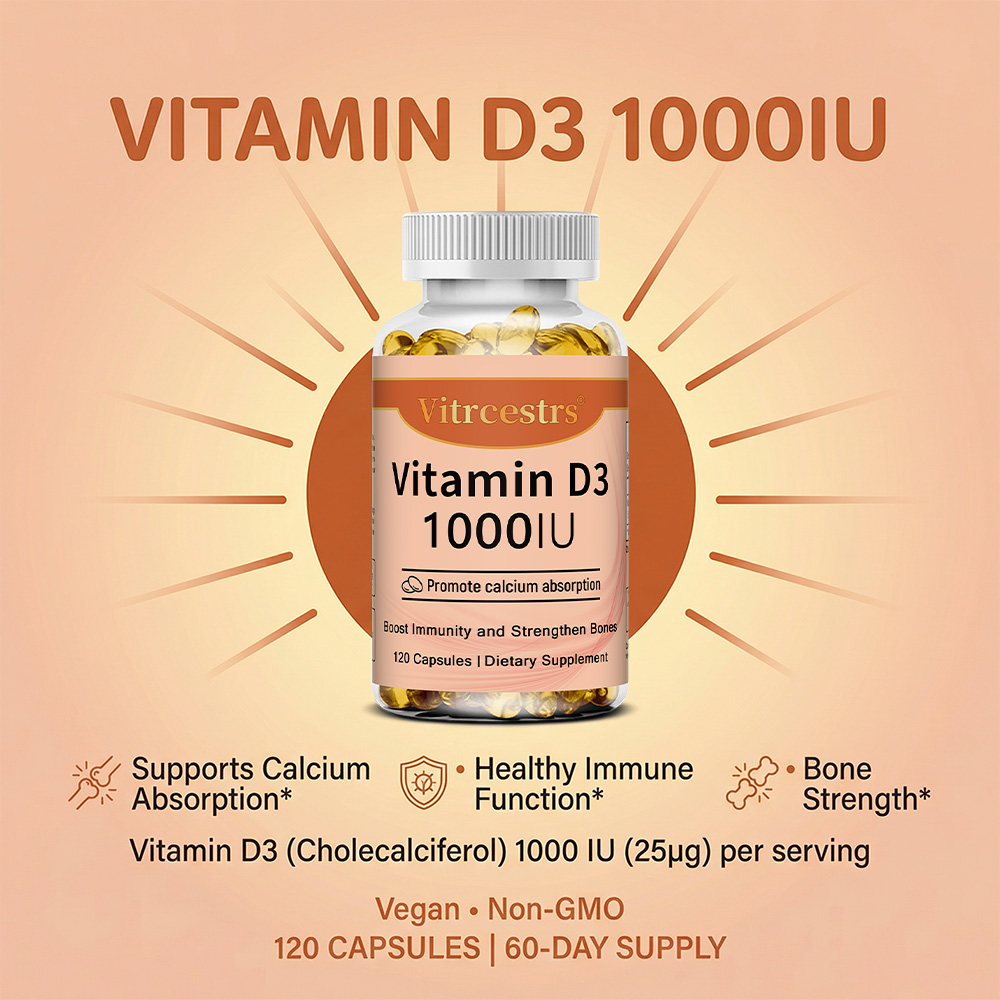 Vitamin D3 1000 IU Capsules, S - огляд і ціна Health Wellness Vitamins