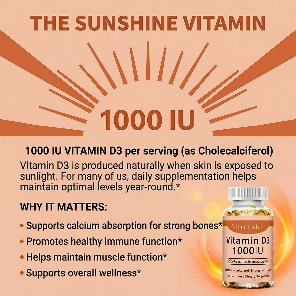 Vitamin D3 1000 IU Capsules, S - огляд і ціна Health Wellness Vitamins