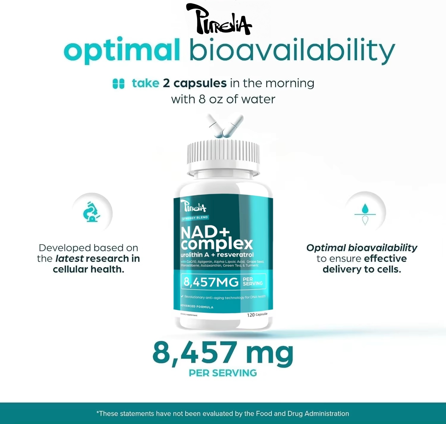 NAD Plus Supplement - Natural  - огляд і ціна Health Wellness & Psychology