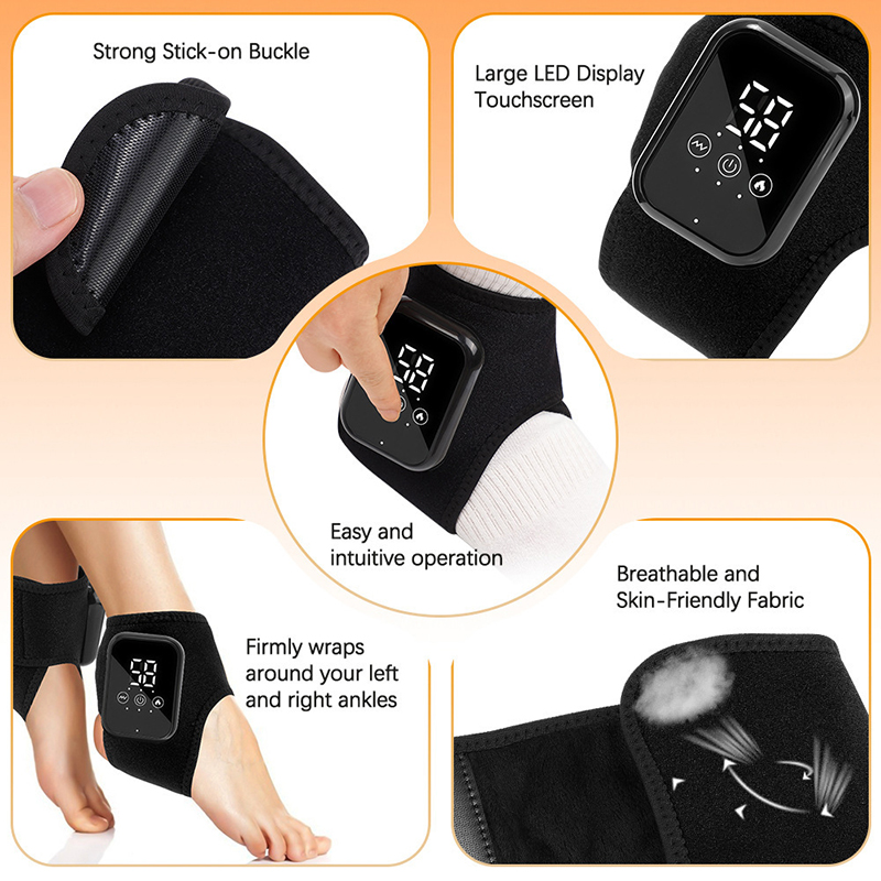 Foot Heat Massager Hot Compres - огляд і ціна Ankle Brace Support